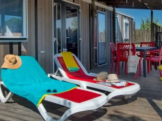 Camping l'Océan 5*, Camping 5* à Brem sur Mer (Vendée) - Location Mobil Home pour 6 personnes - Photo N°4