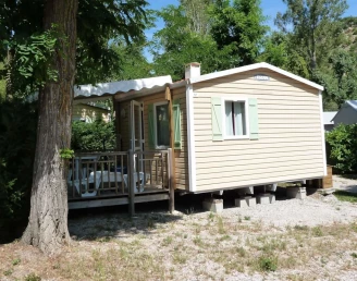 Camping La Rivière 3*, Camping 3* à Saint Maime (Alpes de Haute Provence) - Location Mobil Home pour 2 personnes - Photo N°1