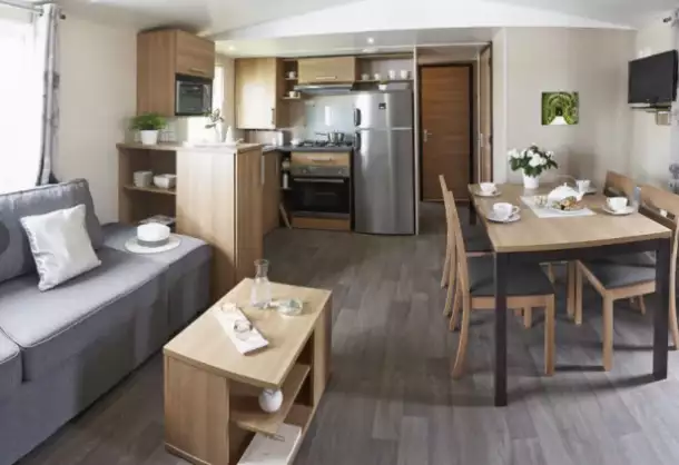 Camping Landes Bleues 4*, Camping 4* à Aureilhan (Landes) - Location Mobil Home pour 6 personnes - Photo N°4