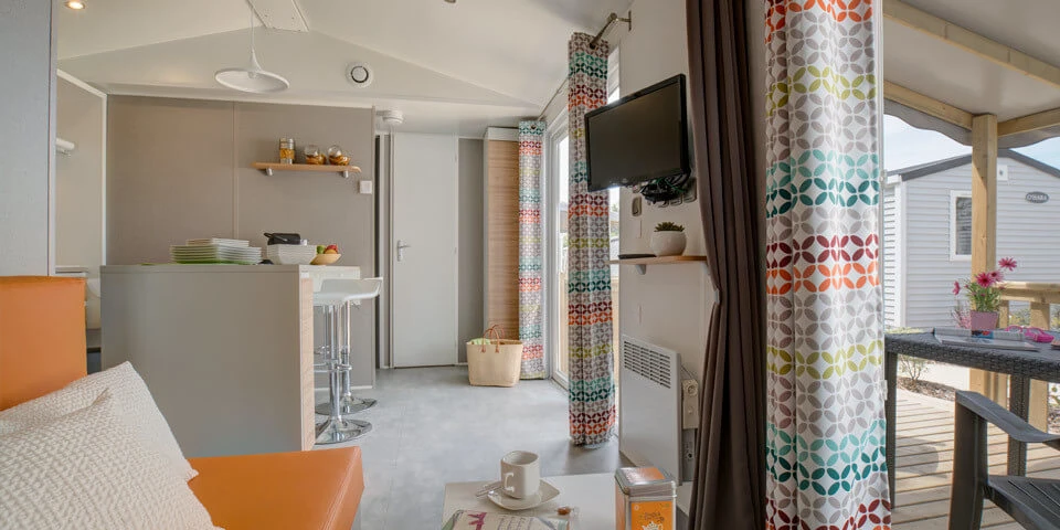 Camping l'Océano d'Or 5* - Ze collection, Camping 5* à Jard sur Mer (Vendée) - Location Mobil Home pour 5 personnes - Photo N°4