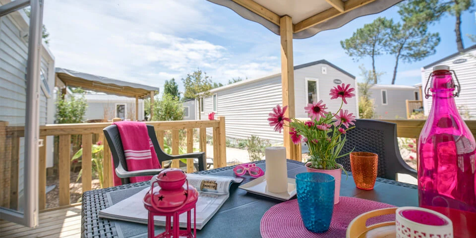 Camping l'Océano d'Or 5* - Ze collection, Camping 5* à Jard sur Mer (Vendée) - Location Mobil Home pour 5 personnes - Photo N°5