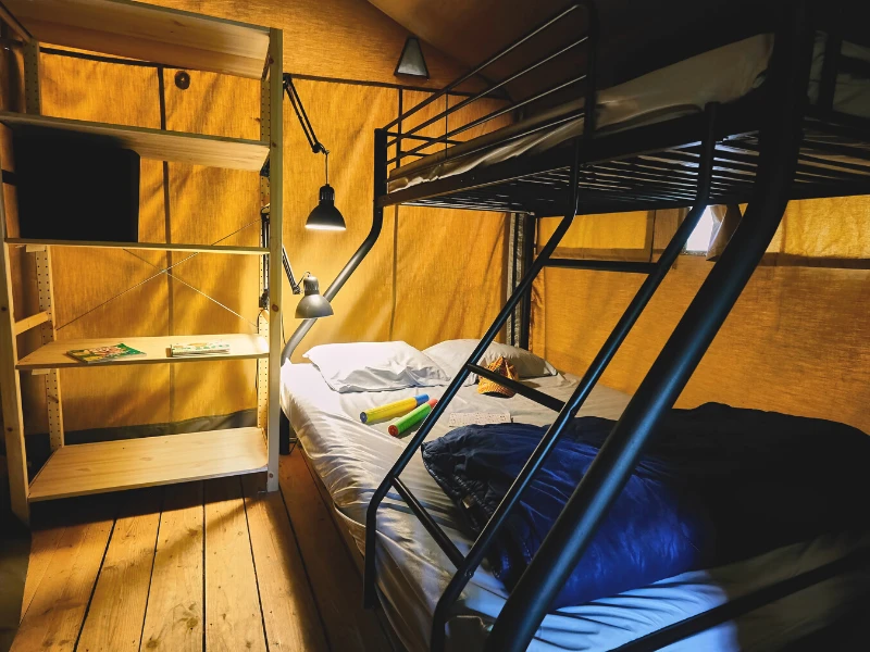 Ludo Camping 3*, Camping 3* à Lussas (Ardèche) - Location Bungalow pour 5 personnes - Photo N°3