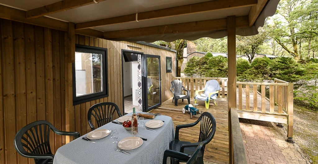 Camping Les Hirondelles 4*, Camping 4* à Loupiac (Lot) - Location Mobil Home pour 6 personnes - Photo N°2