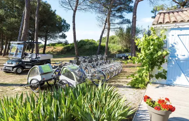 Camping Tamarins Plage 2*, Camping à Le Bois Plage en Ré (Charente Maritime) - Location Appartement pour 6 personnes - Photo N°13