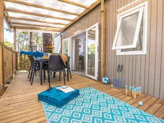 Camping Les Goélands 3* - Plage - Ze collection, Camping 3* à Arès (Gironde) - Location Mobil Home pour 6 personnes - Photo N°3