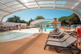Camping Pontaillac 4* - Plage - Ze collection, Camping 4* à Royan (Charente Maritime) - Location Mobil Home pour 5 personnes - Photo N°2