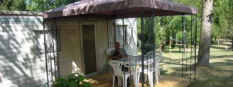 Camping Le Graniers  3*, Camping 3* à Monoblet (Gard) - Location Mobil Home pour 6 personnes - Photo N°4