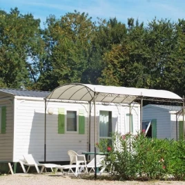Camping du Moulin des Iscles 3*, Camping 3* à Roquebrune sur Argens (Var) - Location Mobil Home pour 4 personnes - Photo N°1