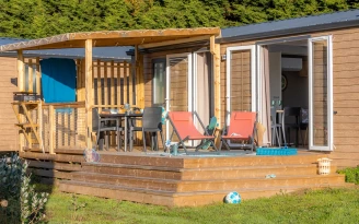 Camping Les Jardins du Morbihan 4* - Ze collection, Camping 4* à Monterblanc (Morbihan) - Location Mobil Home pour 4 personnes