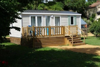 Camping Les Portes de l'Anjou 3*, Camping 3* à Durtal (Maine et Loire) - Location Mobil Home pour 6 personnes - Photo N°1