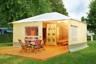 Camping Le Riviera 4*, Camping 4* à Sampzon (Ardèche) - Location Tente équipée pour 5 personnes - Photo N°18