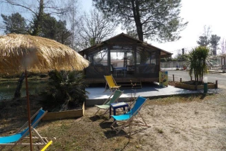 Camping Les Etangs Mina 3*, Camping 3* à Saint Sornin (Charente Maritime) - Location Mobil Home pour 2 personnes - Photo N°7