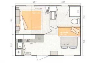 Camping Nauzan Plage 4*, Camping 4* à Vaux sur Mer (Charente Maritime) - Location Mobil Home pour 2 personnes - Photo N°25