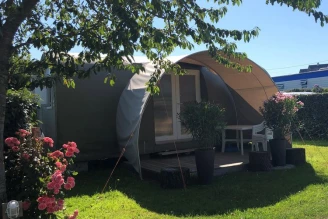Camping de la Plage 3*, Camping 3* à Fermanville (Manche) - Location Tente équipée pour 4 personnes - Photo N°1