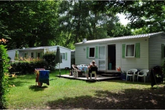 Camping L'Echo du Malpas 4*, Camping 4* à Monceaux sur Dordogne (Corrèze) - Location Mobil Home pour 6 personnes - Photo N°1