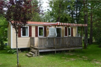 Camping Les Pêcheurs 3*, Camping 3* à Pont de Poitte (Jura) - Location Mobil Home pour 6 personnes - Photo N°1