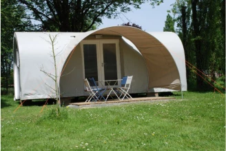 Camping Les Tournesols 3*, Camping 3* à Le Grez (Sarthe) - Location Tente équipée pour 4 personnes - Photo N°1
