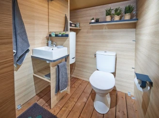 Camping Europ 4*, Camping 4* à Ascarat (Pyrénées Atlantiques) - Location Tente équipée pour 5 personnes - Photo N°4
