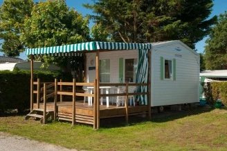 Camping La Guichardiere 3*, Camping 3* à La Plaine sur Mer (Loire Atlantique) - Location Mobil Home pour 3 personnes - Photo N°1