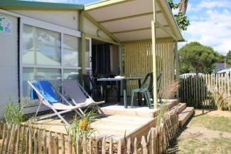 Camping Domaine De Pont-Mahé 3*, Camping 3* à Assérac (Loire Atlantique) - Location Chalet pour 4 personnes