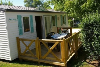 Camping La Cigaline 3*, Camping 3* à Montpon Ménestérol (Dordogne) - Location Mobil Home pour 6 personnes - Photo N°1