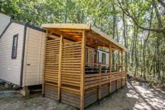 Camping La Marette 3*, Camping 3* à Joannas (Ardèche) - Location Mobil Home pour 6 personnes - Photo N°1