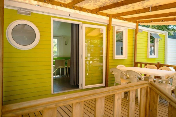 Camping Aloha Plage 4*, Camping 4* à Sampzon (Ardèche) - Location Mobil Home pour 6 personnes - Photo N°17