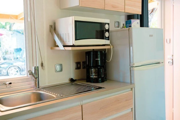 Camping Aloha Plage 4*, Camping 4* à Sampzon (Ardèche) - Location Mobil Home pour 6 personnes - Photo N°19