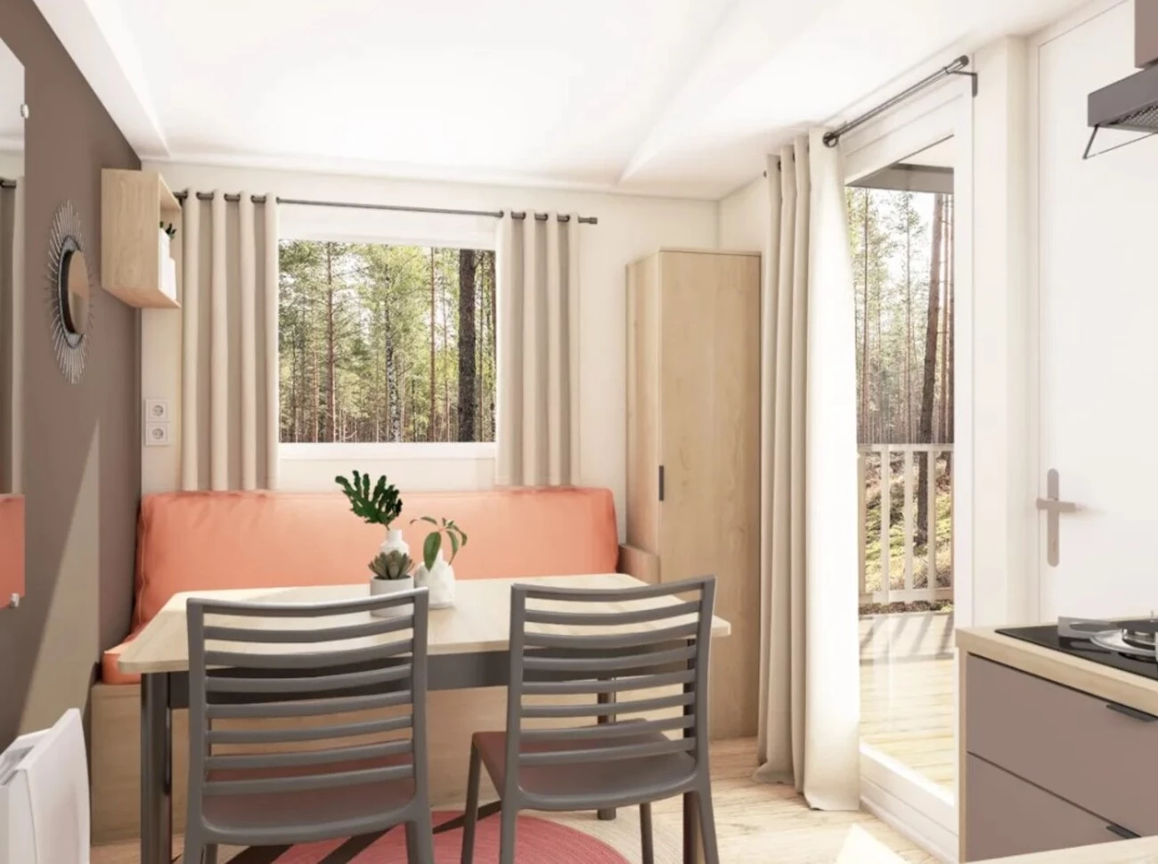 Camping La Grange Neuve 3*, Camping 3* à Sigean (Aude) - Location Mobil Home pour 4 personnes - Photo N°3