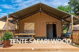 Camping Le Mouliat 3*, Camping 3* à Moncrabeau (Lot et Garonne) - Location Tente équipée pour 5 personnes - Photo N°1