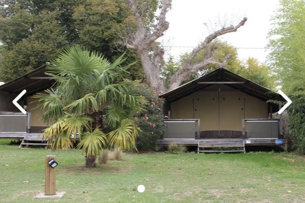 Camping Les Etangs Mina 3*, Camping 3* à Saint Sornin (Charente Maritime) - Location Tente équipée pour 4 personnes - Photo N°1