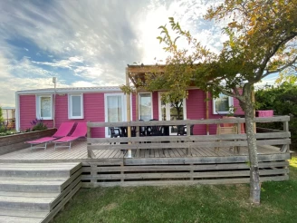 Camping Mas Llinas 4*, Camping 3* à Le Boulou (Pyrénées Orientales) - Location Mobil Home pour 6 personnes - Photo N°2