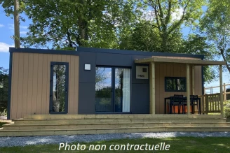 Camping L'Escapade 4*, Camping 4* à Cahagnolles (Calvados) - Location Mobil Home pour 4 personnes - Photo N°1