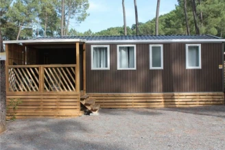 Le Bois Simonet 4*, Camping 4* à Joyeuse (Ardèche) - Location Mobil Home pour 8 personnes - Photo N°1