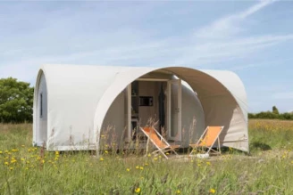 Le Bois Simonet 4*, Camping 4* à Joyeuse (Ardèche) - Location Tente équipée pour 4 personnes - Photo N°1