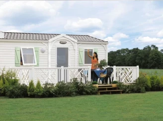 Camping La Marjorie 3*, Camping 4* à Lons le Saunier (Jura) - Location Mobil Home pour 6 personnes - Photo N°1