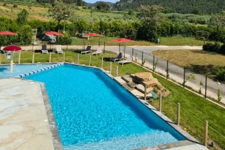 Camping Olivigne 3*, Camping 3* à Bize Minervois (Aude) - Location Mobil Home pour 10 personnes - Photo N°2