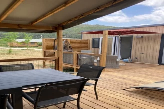 Camping Olivigne 3*, Camping 3* à Bize Minervois (Aude) - Location Mobil Home pour 10 personnes - Photo N°4