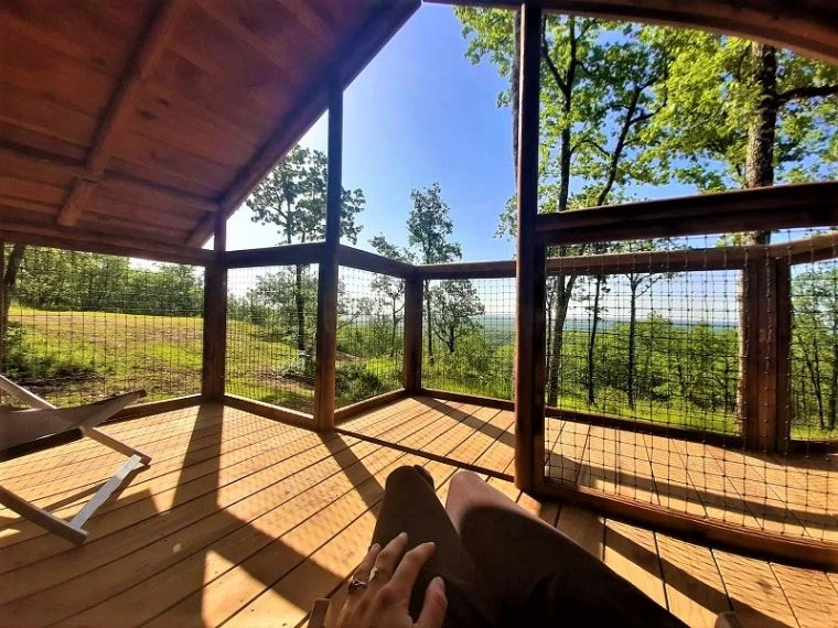 CAMPING LA TRUFFIERE 3*, Camping 3* à Saint Cirq Lapopie (Lot) - Location Cabane pour 8 personnes - Photo N°4