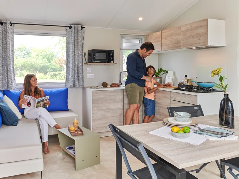 Camping Ty Nénez , Camping 3* à Pont Scorff (Morbihan) - Location Mobil Home pour 6 personnes - Photo N°3